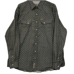 Rafter C Pro Flex 45 Cowboy Collection Long Sleeve Pearl Snap Shirt Men Size 2XL